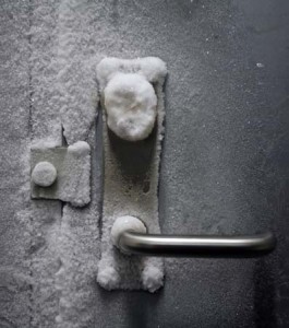 frozen door handle