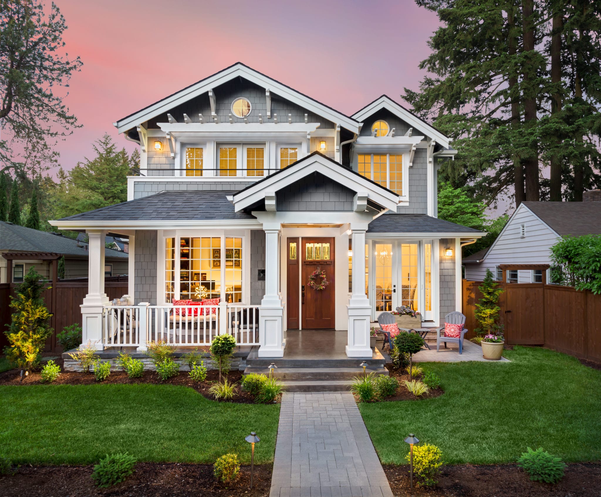 gray siding on home