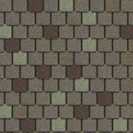 beige and gray roof shingles