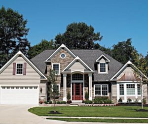 view of stone siding on home