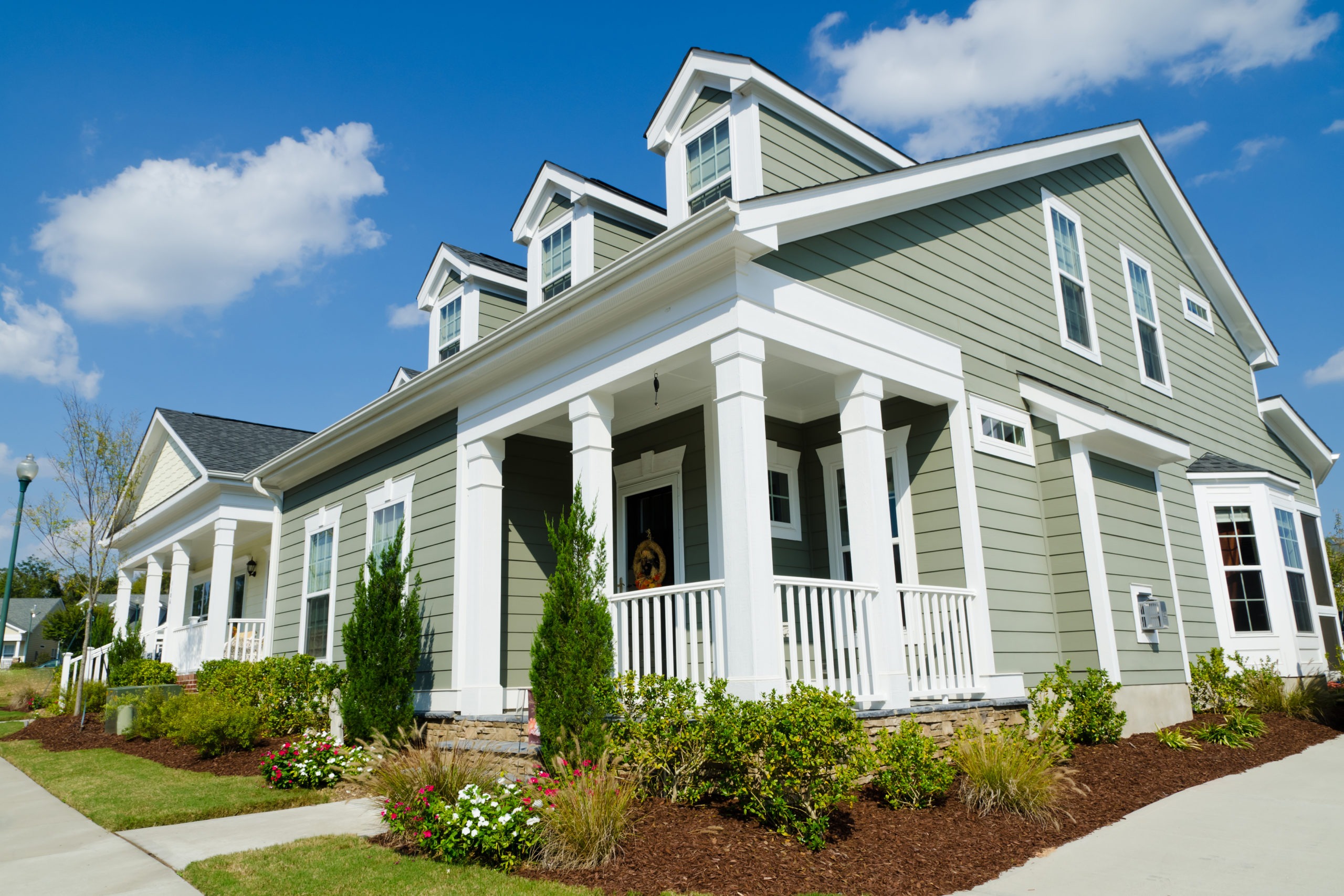 Siding on a home